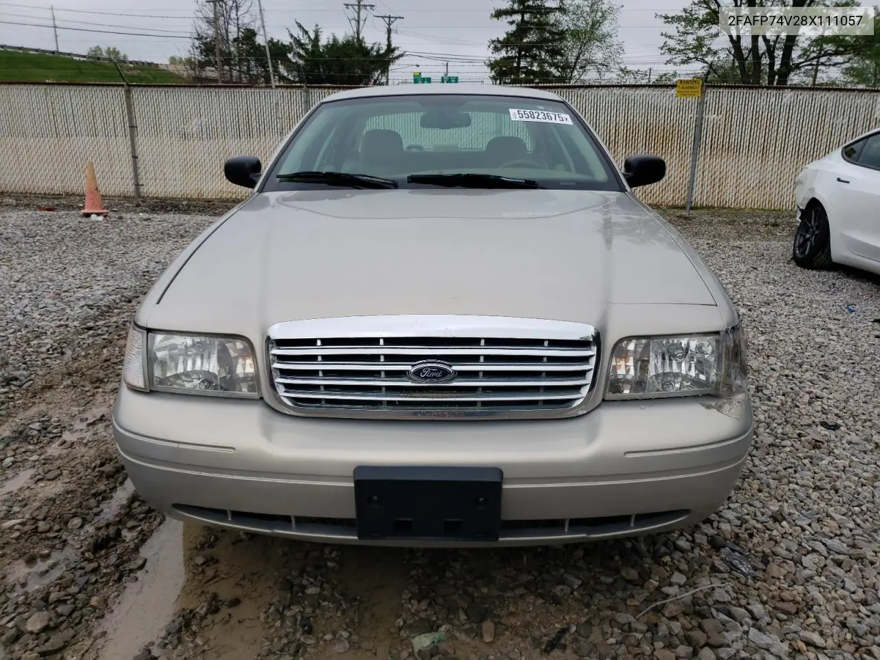 2008 Ford Crown Victoria Lx VIN: 2FAFP74V28X111057 Lot: 55823675