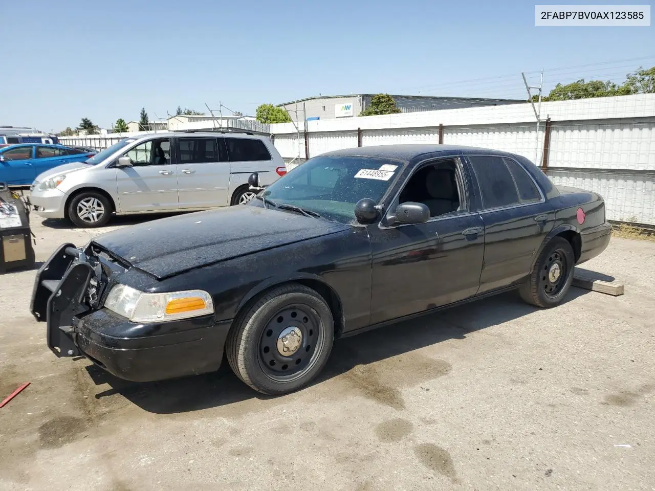 2010 Ford Crown Victoria Police Interceptor VIN: 2FABP7BV0AX123585 Lot: 61448955
