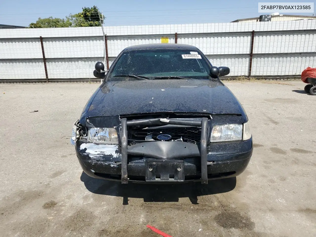 2010 Ford Crown Victoria Police Interceptor VIN: 2FABP7BV0AX123585 Lot: 61448955