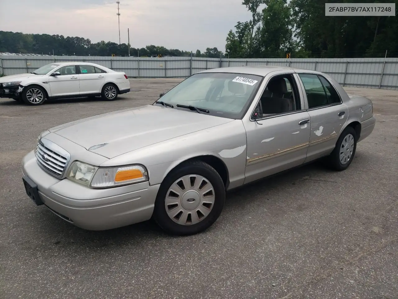 2010 Ford Crown Victoria Police Interceptor VIN: 2FABP7BV7AX117248 Lot: 61748545