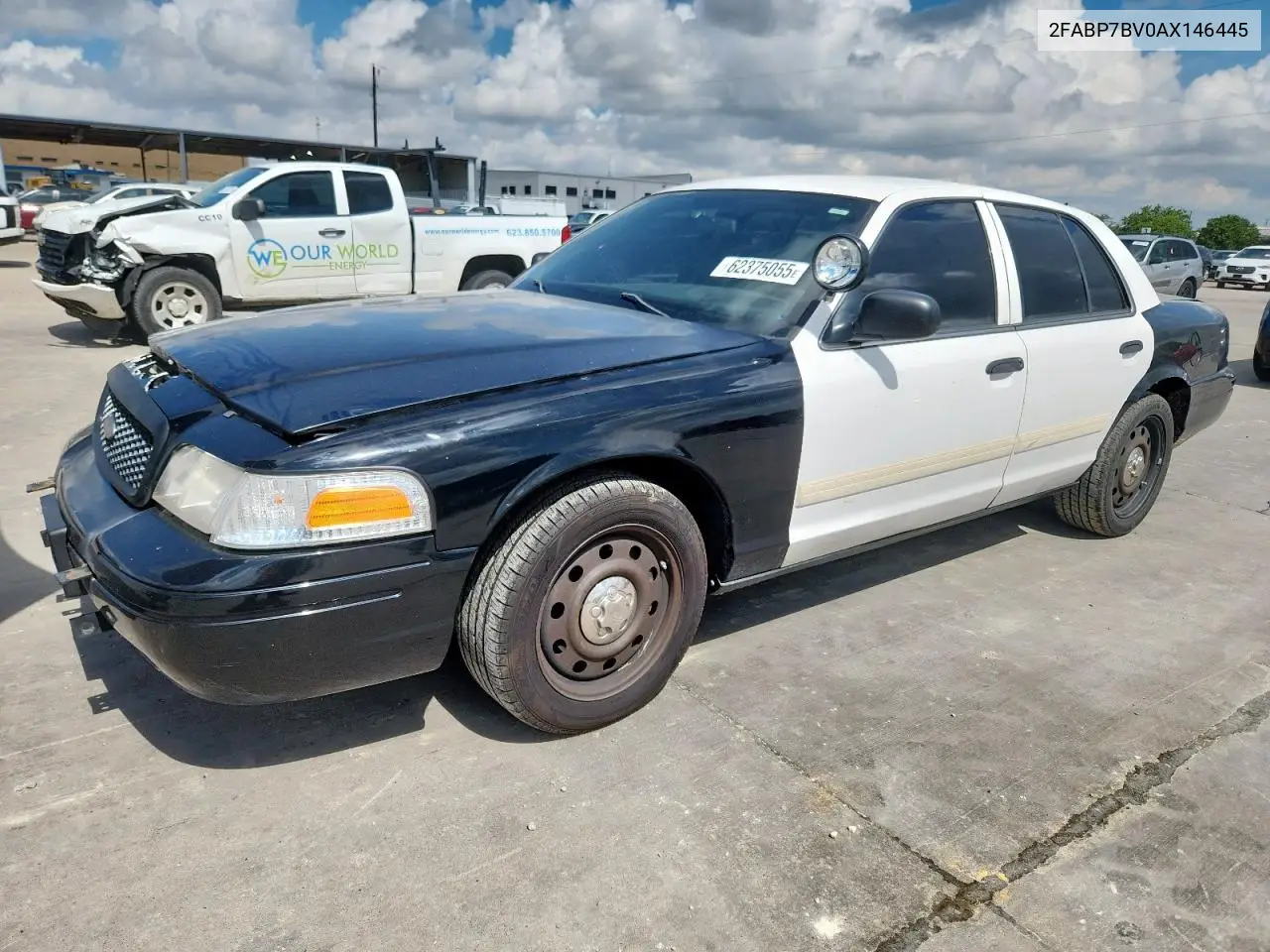 2010 Ford Crown Victoria Police Interceptor VIN: 2FABP7BV0AX146445 Lot: 62375055