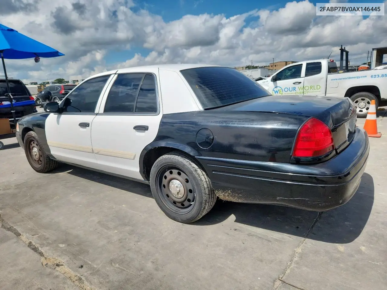 2010 Ford Crown Victoria Police Interceptor VIN: 2FABP7BV0AX146445 Lot: 62375055