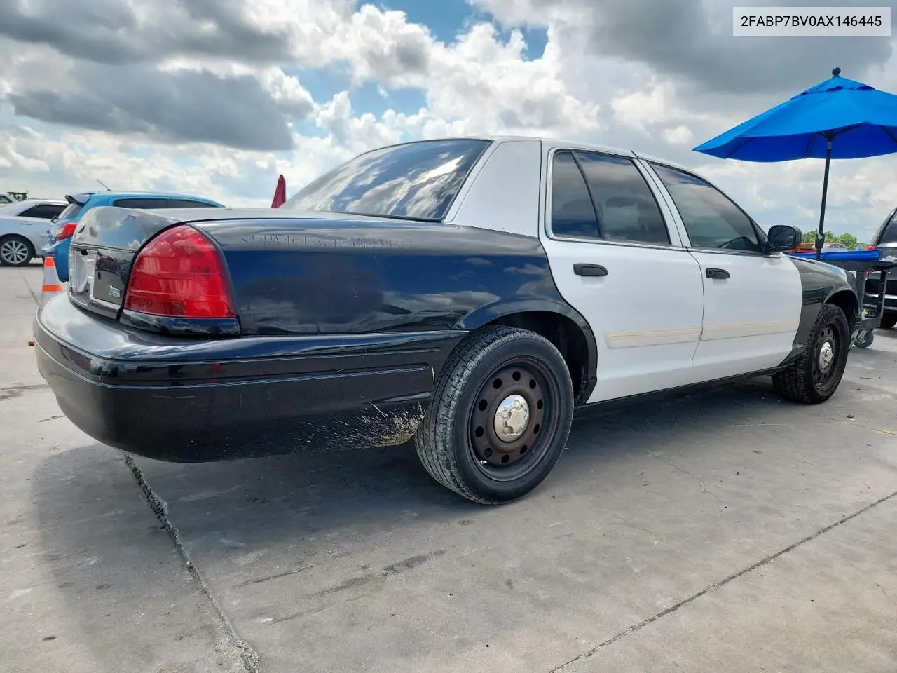 2010 Ford Crown Victoria Police Interceptor VIN: 2FABP7BV0AX146445 Lot: 62375055
