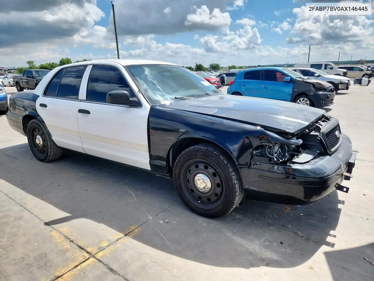 2010 Ford Crown Victoria Police Interceptor VIN: 2FABP7BV0AX146445 Lot: 62375055