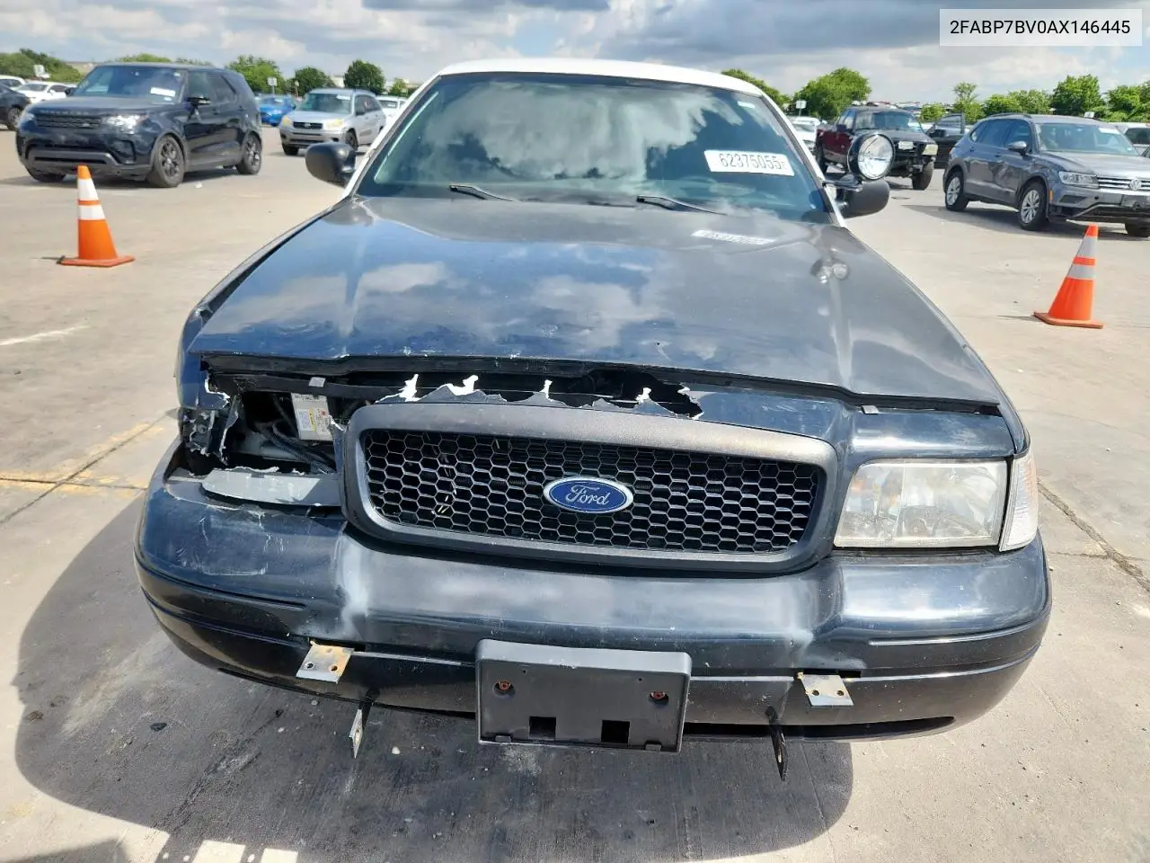 2010 Ford Crown Victoria Police Interceptor VIN: 2FABP7BV0AX146445 Lot: 62375055