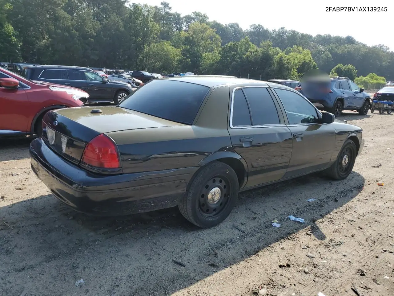 2010 Ford Crown Victoria Police Interceptor VIN: 2FABP7BV1AX139245 Lot: 63011835