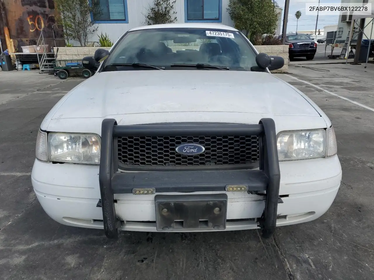 2011 Ford Crown Victoria Police Interceptor VIN: 2FABP7BV6BX122278 Lot: 47235175