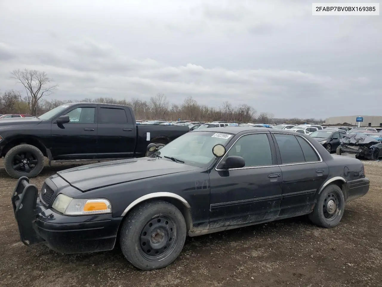 2011 Ford Crown Victoria Police Interceptor VIN: 2FABP7BV0BX169385 Lot: 51822995