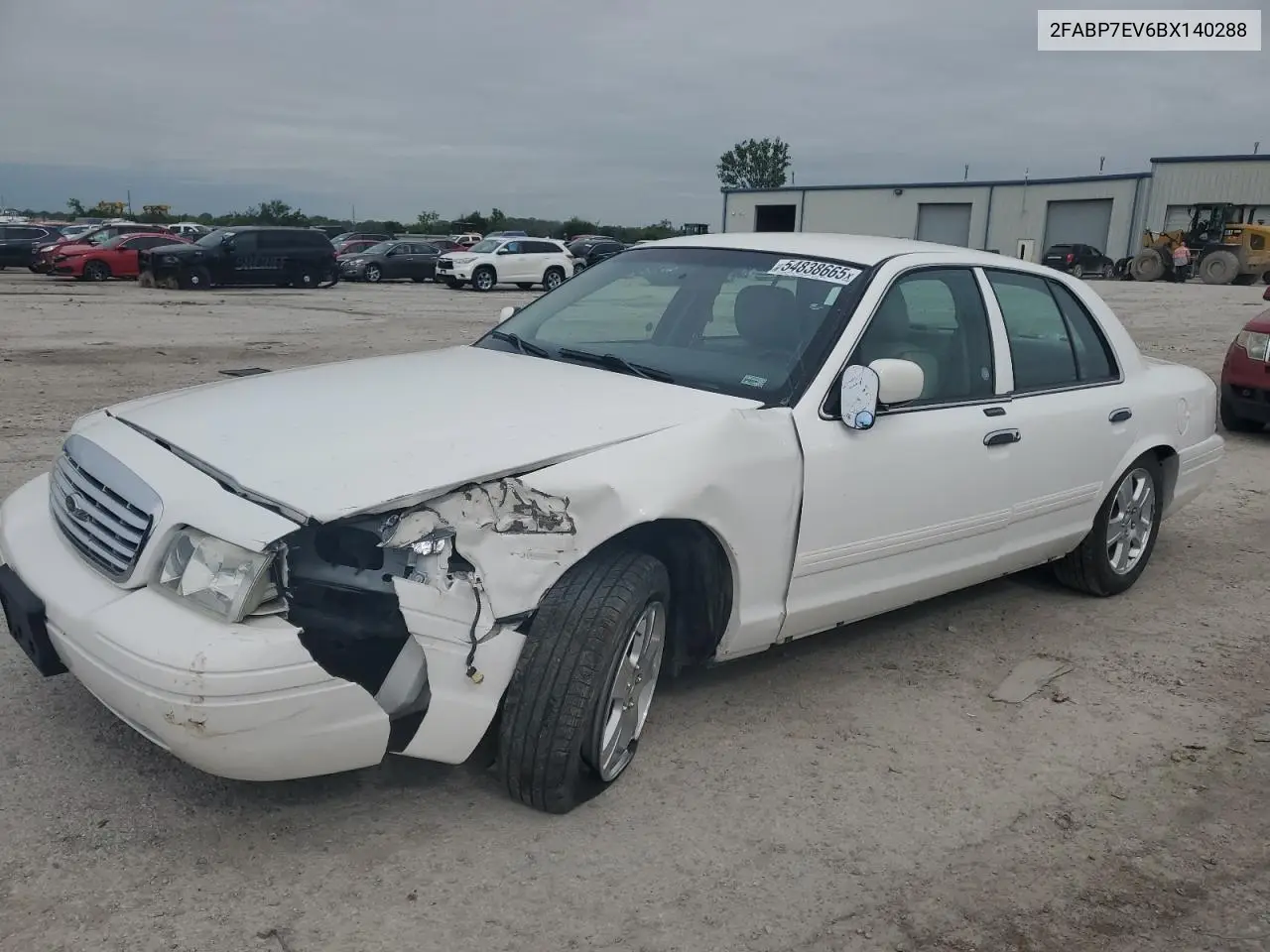 2011 Ford Crown Victoria Lx VIN: 2FABP7EV6BX140288 Lot: 54838665