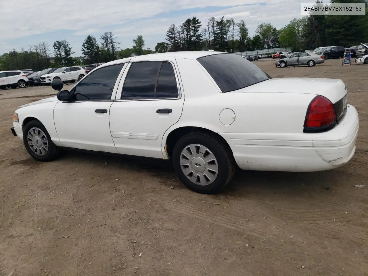 2011 Ford Crown Victoria Police Interceptor VIN: 2FABP7BV7BX152163 Lot: 55273935