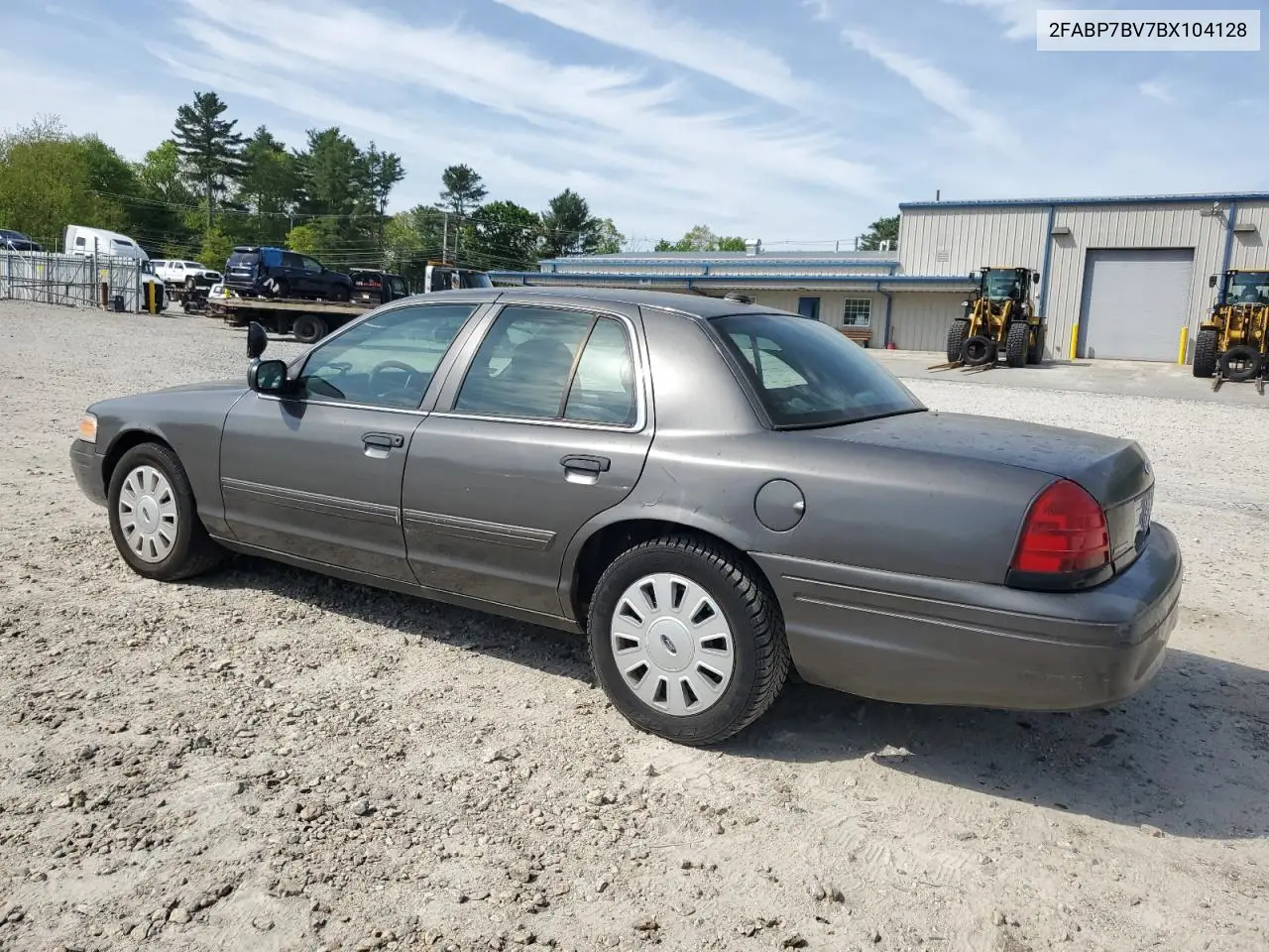 2011 Ford Crown Victoria Police Interceptor VIN: 2FABP7BV7BX104128 Lot: 56131955