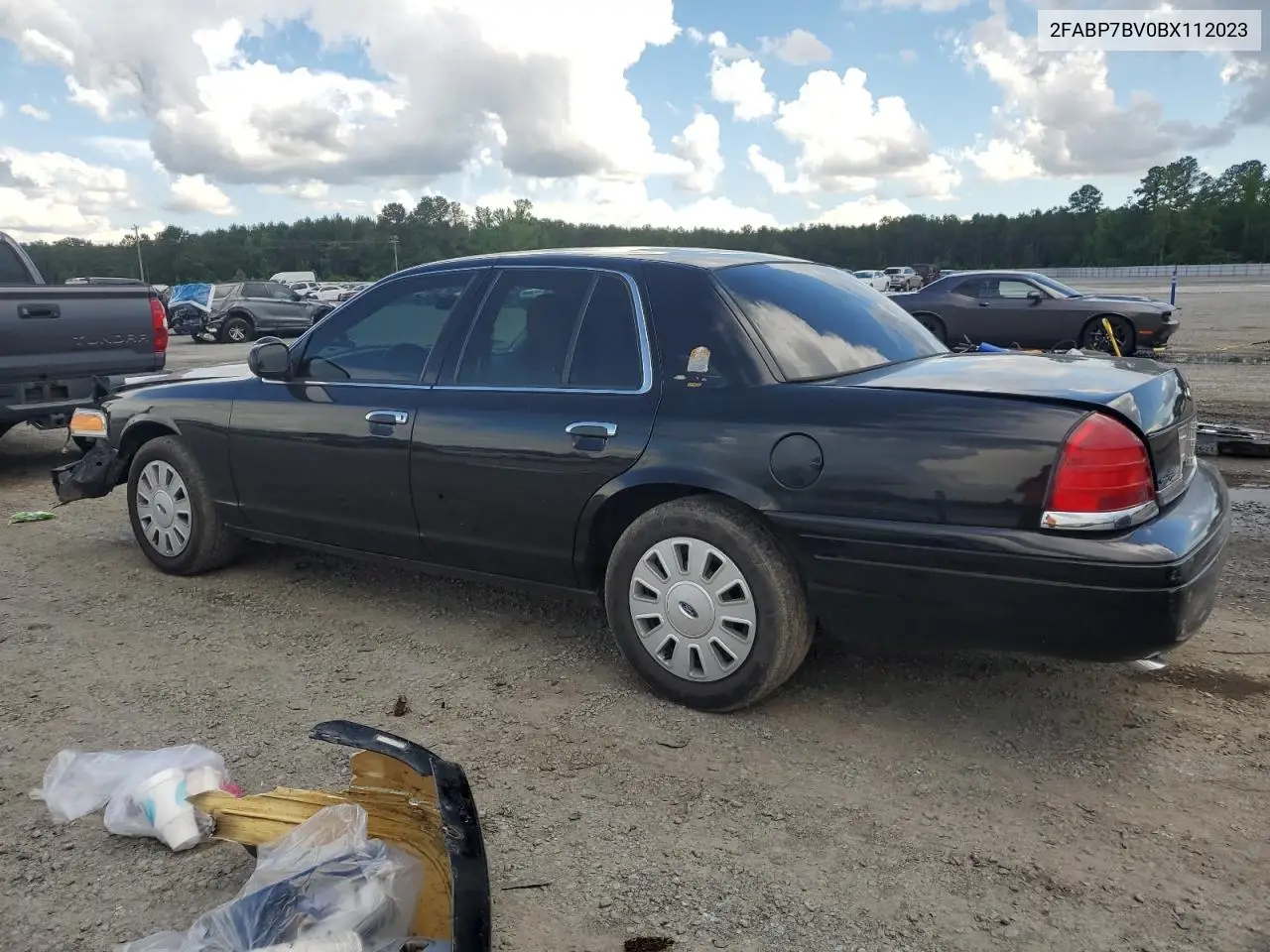 2011 Ford Crown Victoria Police Interceptor VIN: 2FABP7BV0BX112023 Lot: 56831105