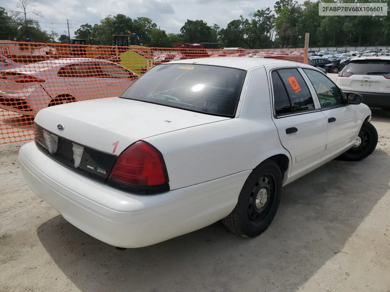 2011 Ford Crown Victoria Police Interceptor VIN: 2FABP7BV6BX106601 Lot: 58400525