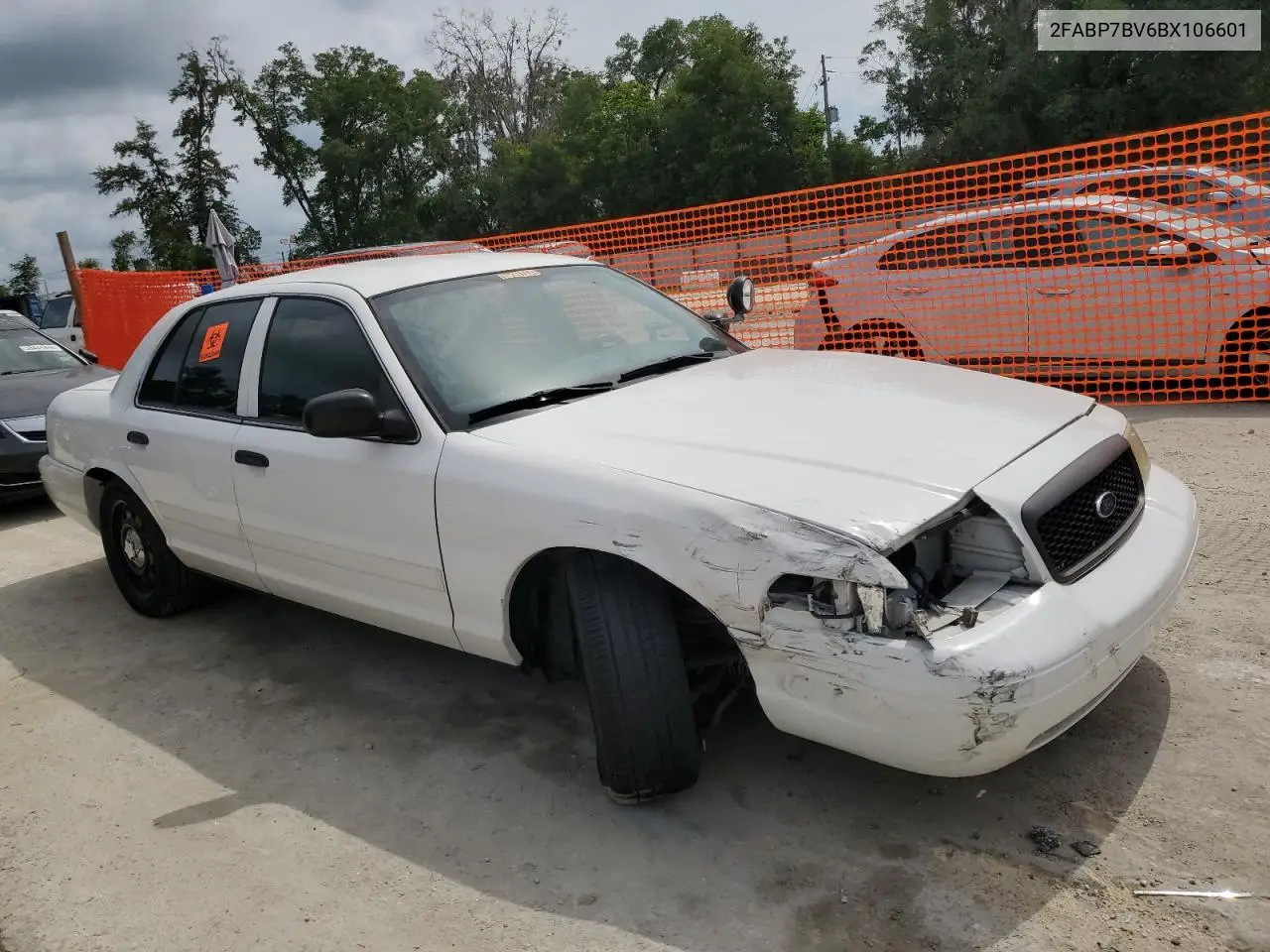 2011 Ford Crown Victoria Police Interceptor VIN: 2FABP7BV6BX106601 Lot: 58400525