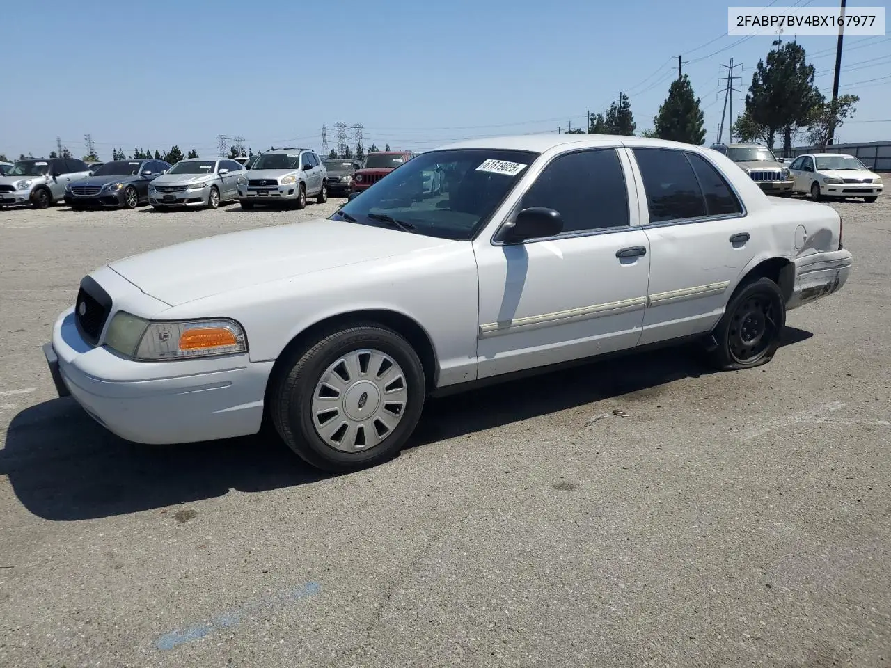 2011 Ford Crown Victoria Police Interceptor VIN: 2FABP7BV4BX167977 Lot: 61819025