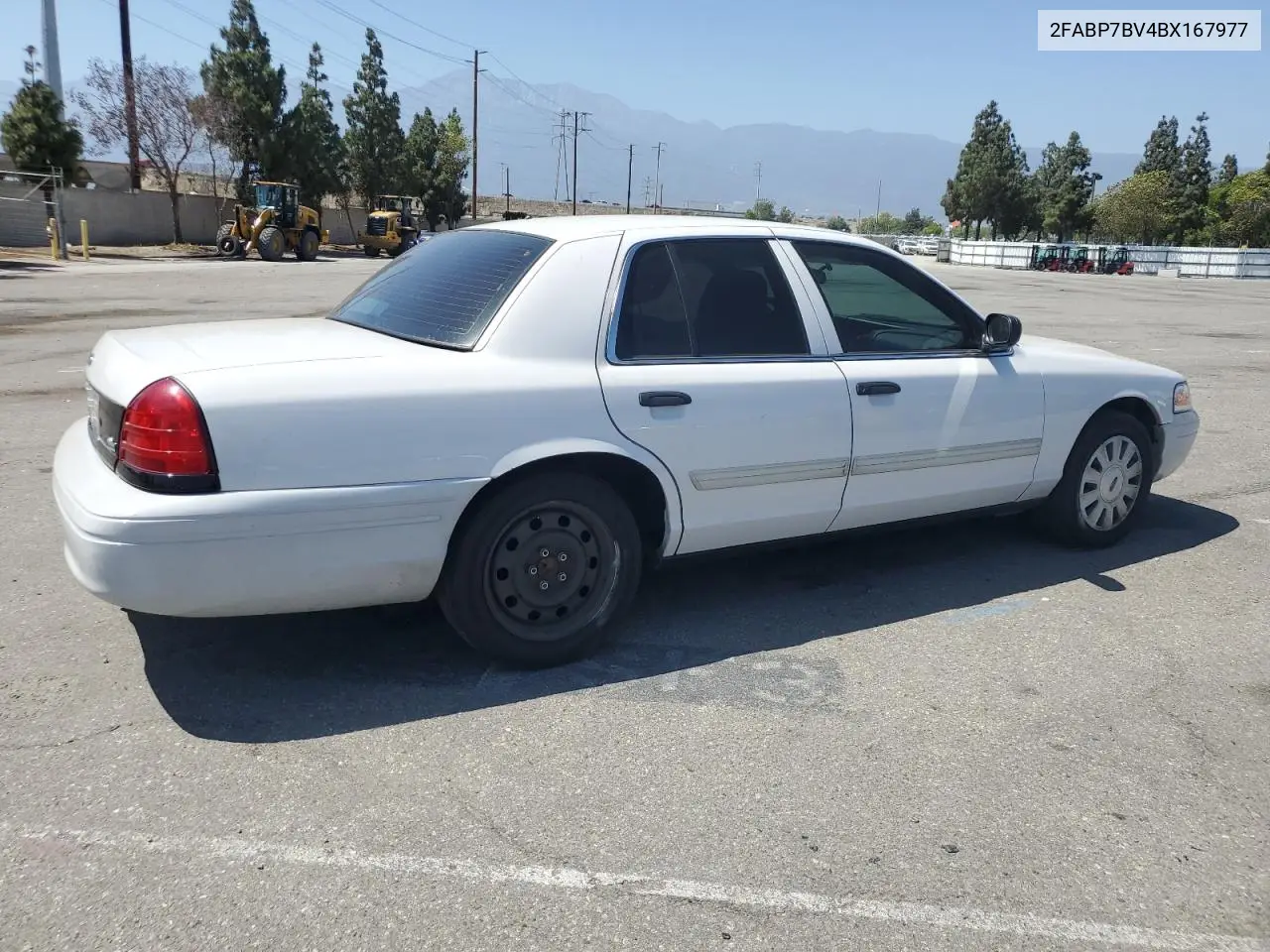 2011 Ford Crown Victoria Police Interceptor VIN: 2FABP7BV4BX167977 Lot: 61819025