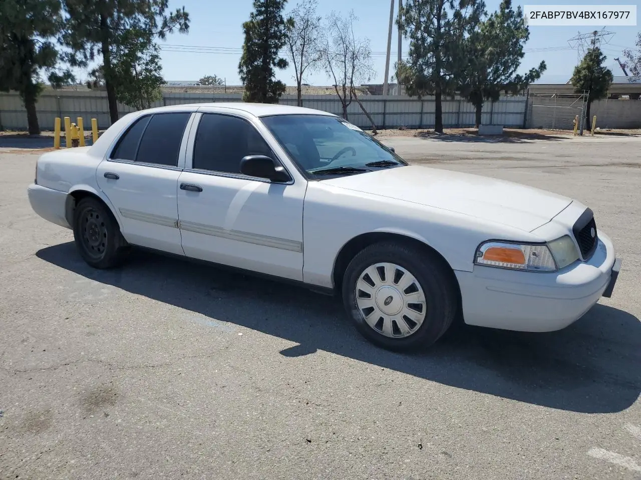 2011 Ford Crown Victoria Police Interceptor VIN: 2FABP7BV4BX167977 Lot: 61819025