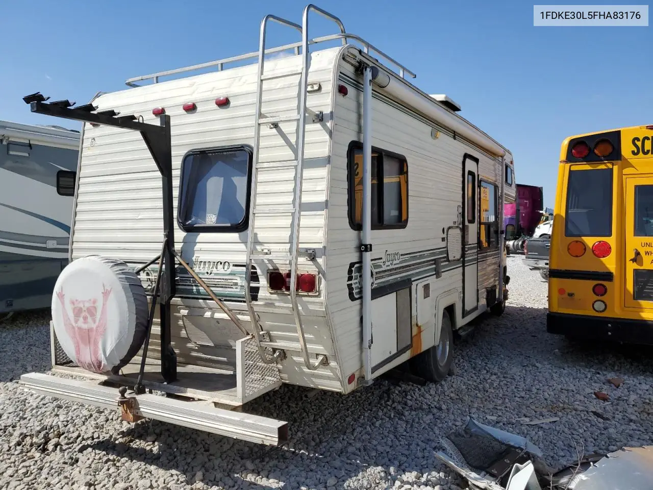 1985 Ford Econoline E350 Cutaway Van VIN: 1FDKE30L5FHA83176 Lot: 55968435