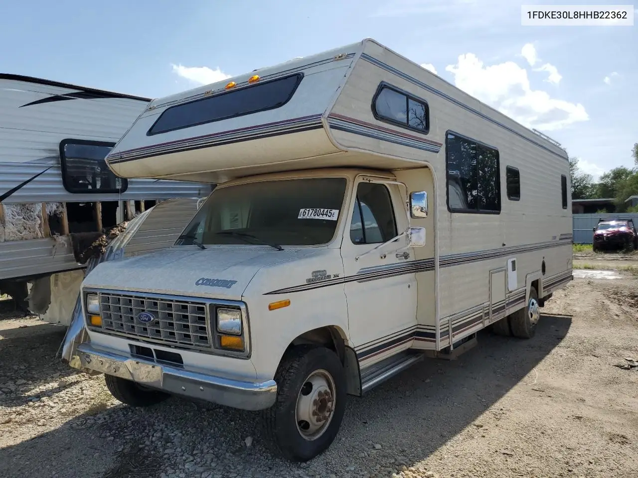 1987 Ford Econoline E350 Cutaway Van VIN: 1FDKE30L8HHB22362 Lot: 61780445