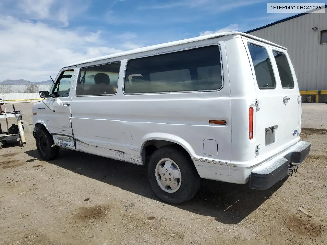 1989 Ford Econoline E150 Van VIN: 1FTEE14Y2KHC41026 Lot: 49440055