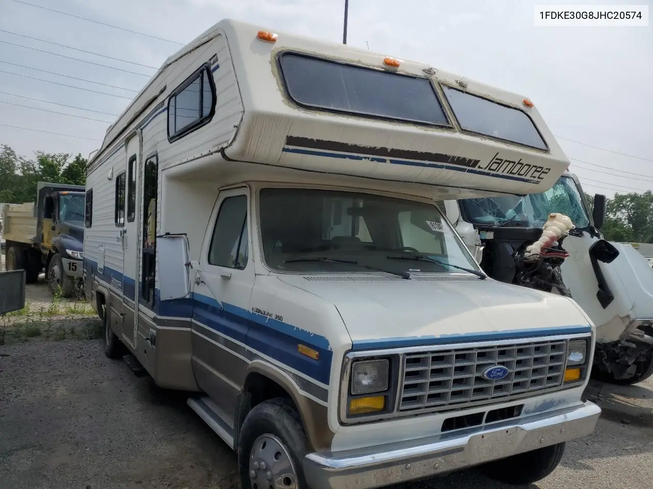 1989 Ford Econoline E350 Cutaway Van VIN: 1FDKE30G8JHC20574 Lot: 61045915