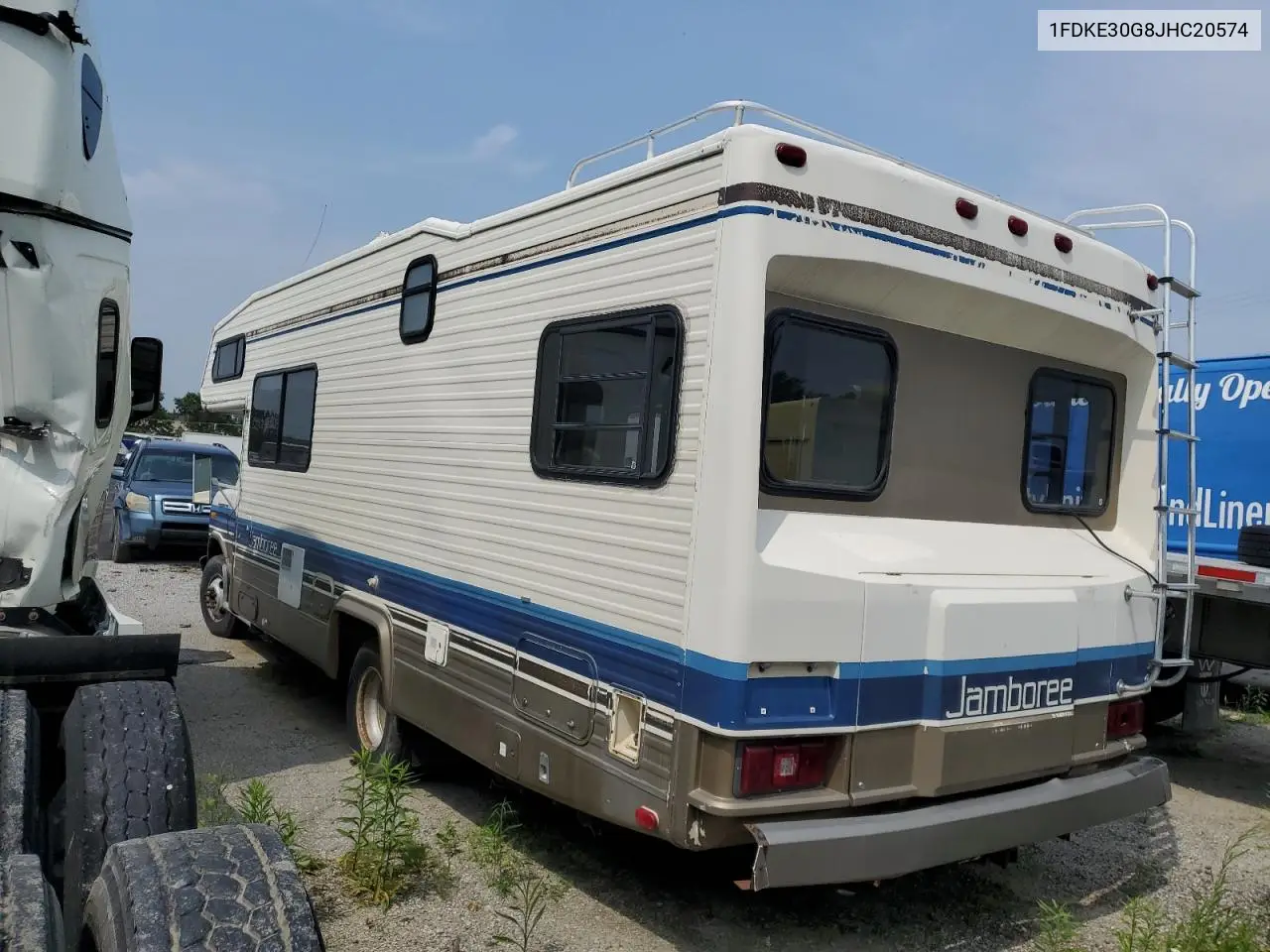1989 Ford Econoline E350 Cutaway Van VIN: 1FDKE30G8JHC20574 Lot: 61045915