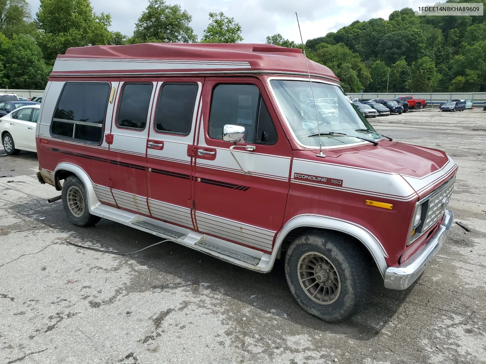 1989 Ford Econoline E150 Van VIN: 1FDEE14N8KHA89609 Lot: 65442094
