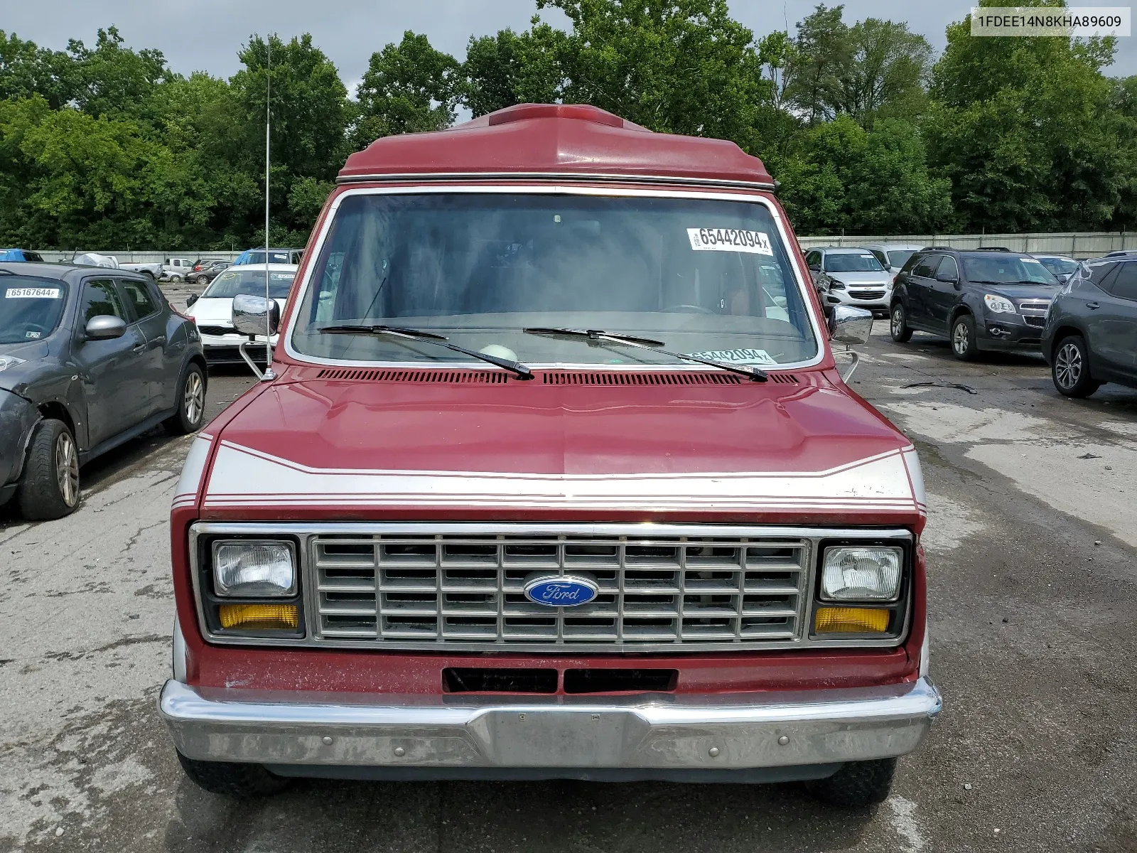1989 Ford Econoline E150 Van VIN: 1FDEE14N8KHA89609 Lot: 65442094