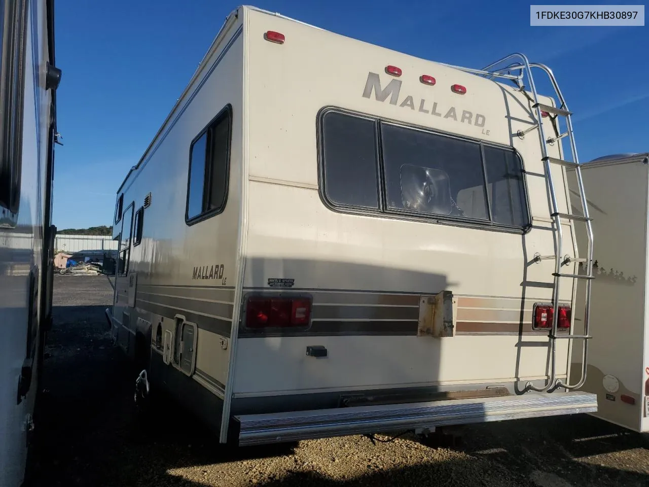 1989 Ford Econoline E350 Cutaway Van VIN: 1FDKE30G7KHB30897 Lot: 75614234