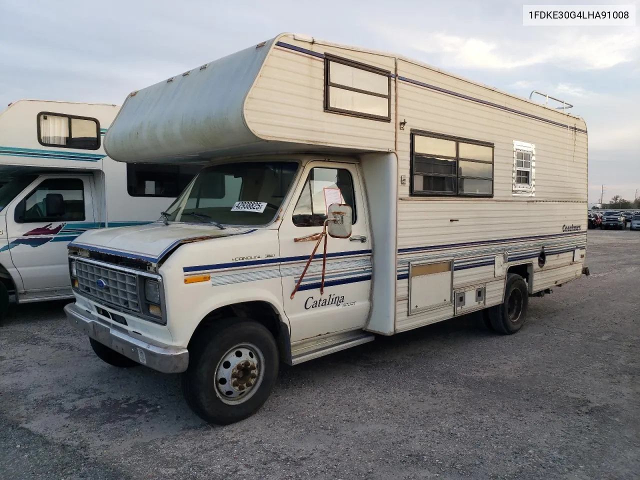 1990 Ford Econoline E350 Cutaway Van VIN: 1FDKE30G4LHA91008 Lot: 42938825