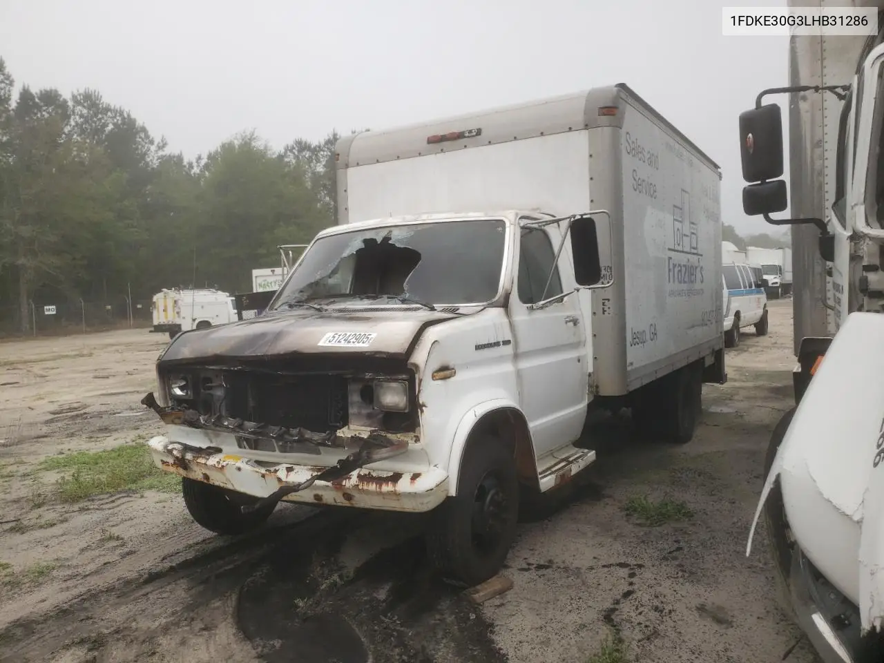 1990 Ford Econoline E350 Cutaway Van VIN: 1FDKE30G3LHB31286 Lot: 51242905