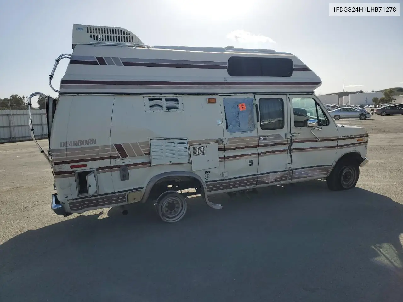 1990 Ford Econoline E250 Super Duty Van VIN: 1FDGS24H1LHB71278 Lot: 51846515