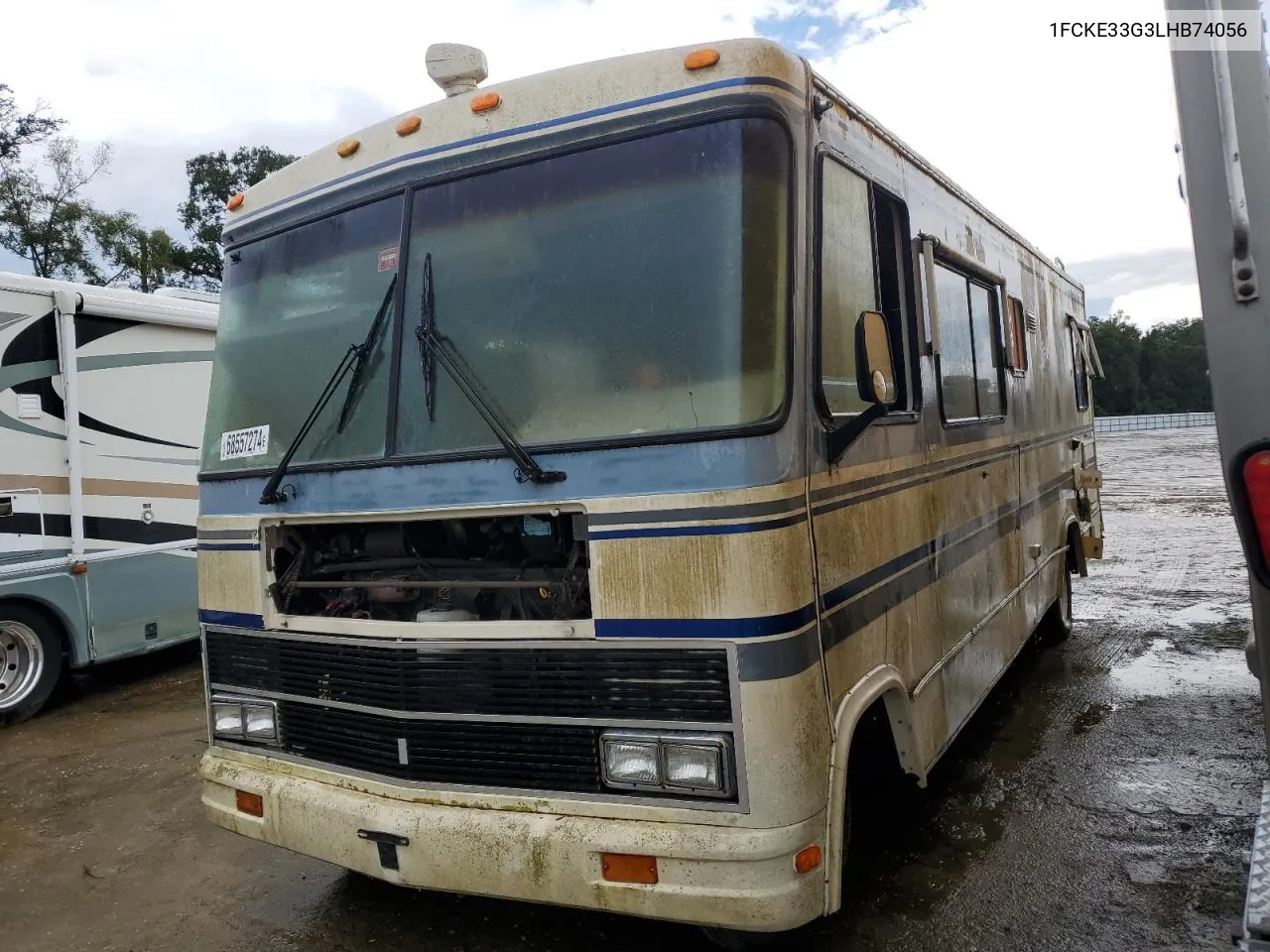 1990 Ford Econoline E350 Motor Home Chassis VIN: 1FCKE33G3LHB74056 Lot: 80562464
