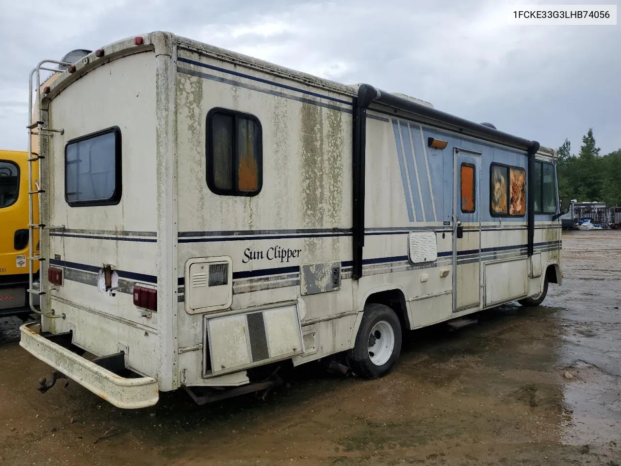 1990 Ford Econoline E350 Motor Home Chassis VIN: 1FCKE33G3LHB74056 Lot: 80562464