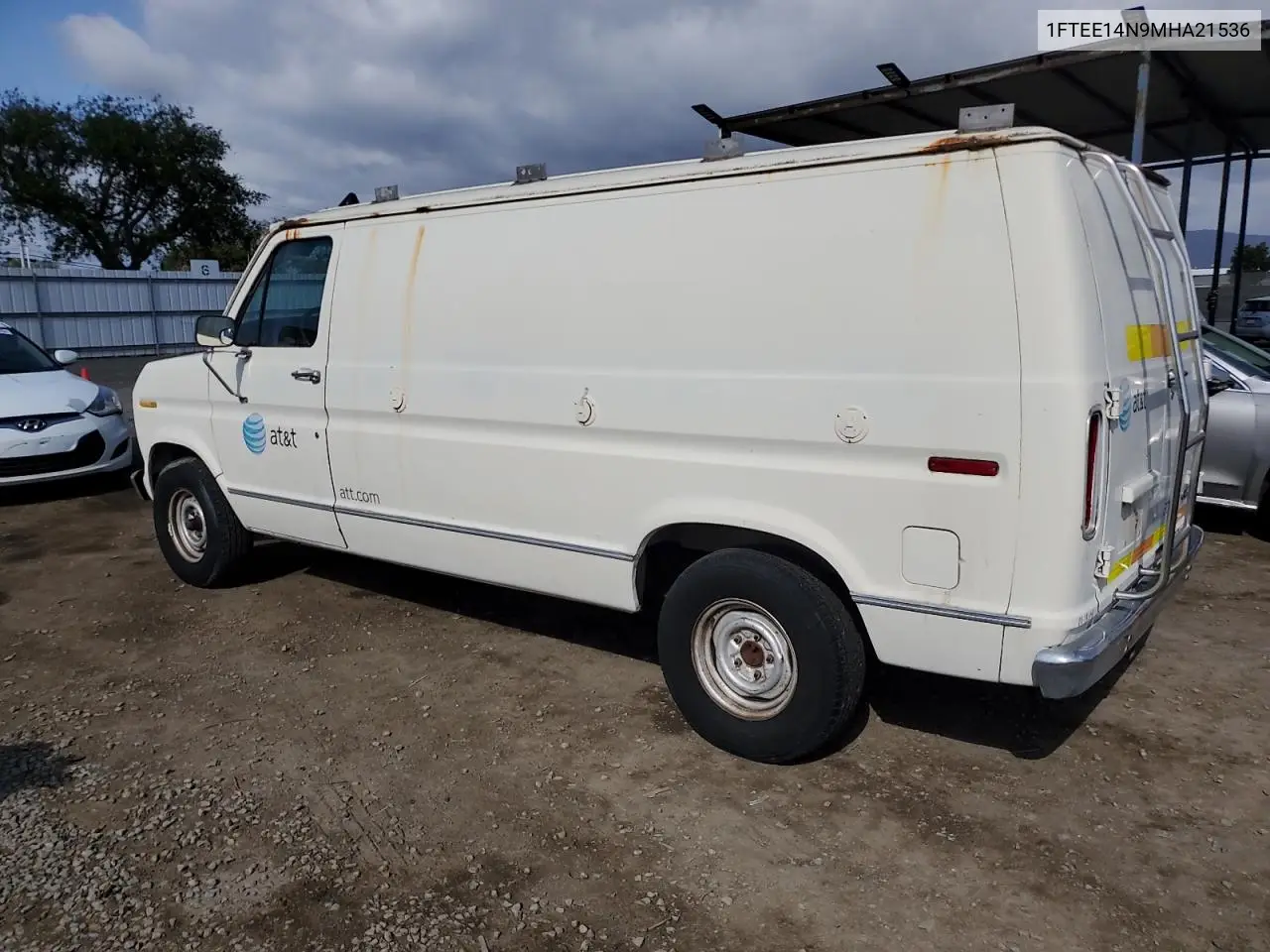 1991 Ford Econoline E150 Van VIN: 1FTEE14N9MHA21536 Lot: 50920435