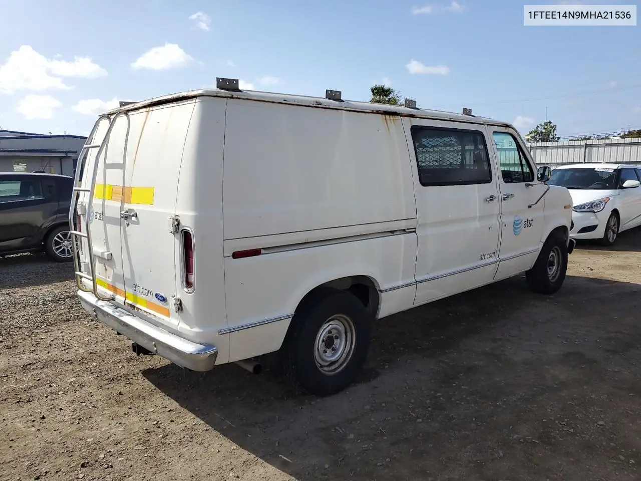 1991 Ford Econoline E150 Van VIN: 1FTEE14N9MHA21536 Lot: 50920435