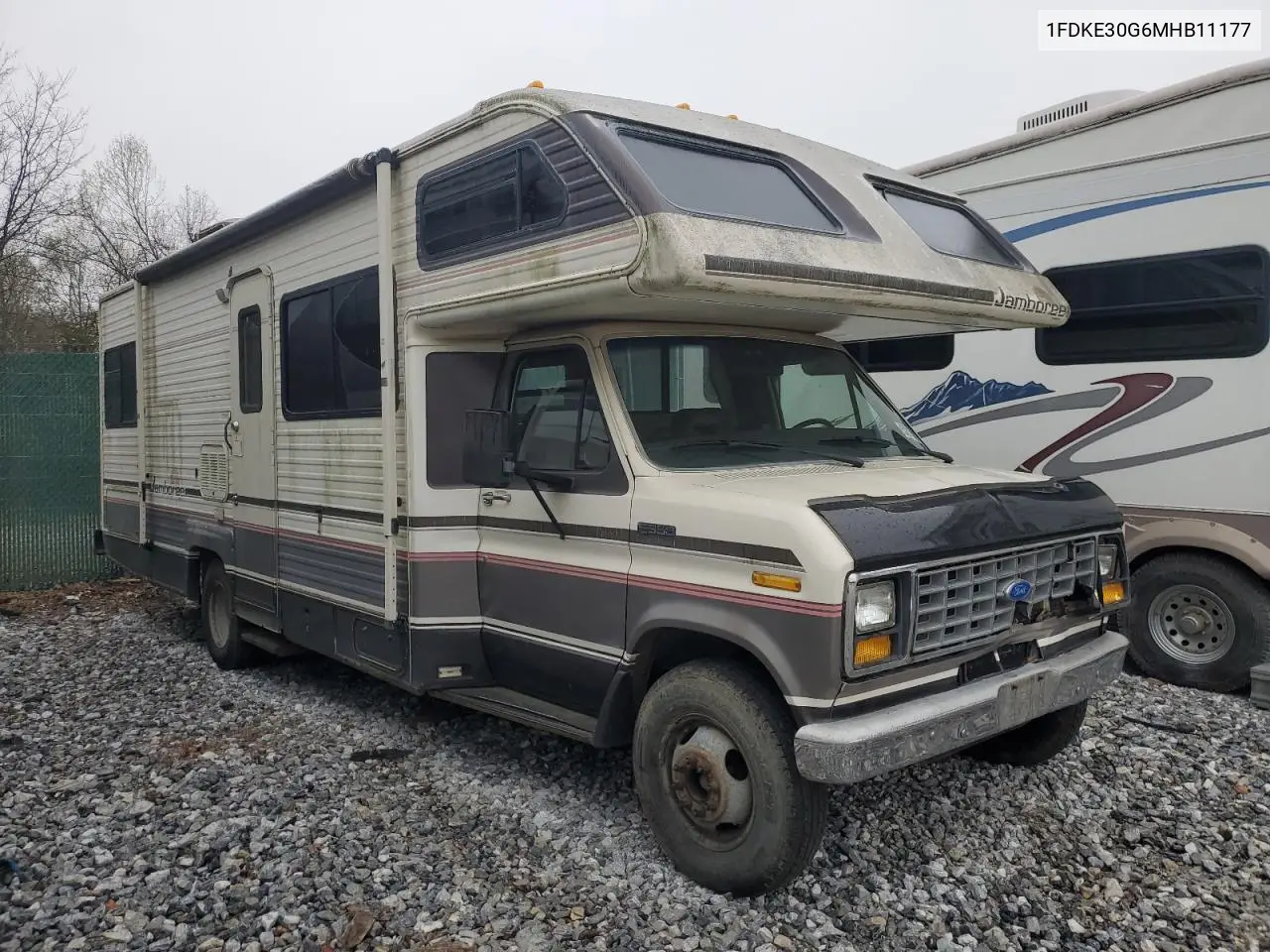 1991 Ford Econoline E350 Cutaway Van VIN: 1FDKE30G6MHB11177 Lot: 52108255