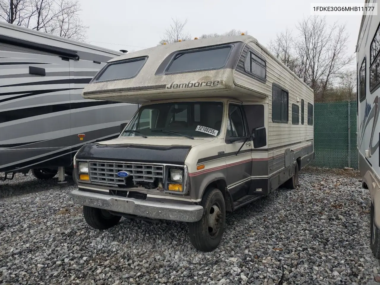 1991 Ford Econoline E350 Cutaway Van VIN: 1FDKE30G6MHB11177 Lot: 52108255