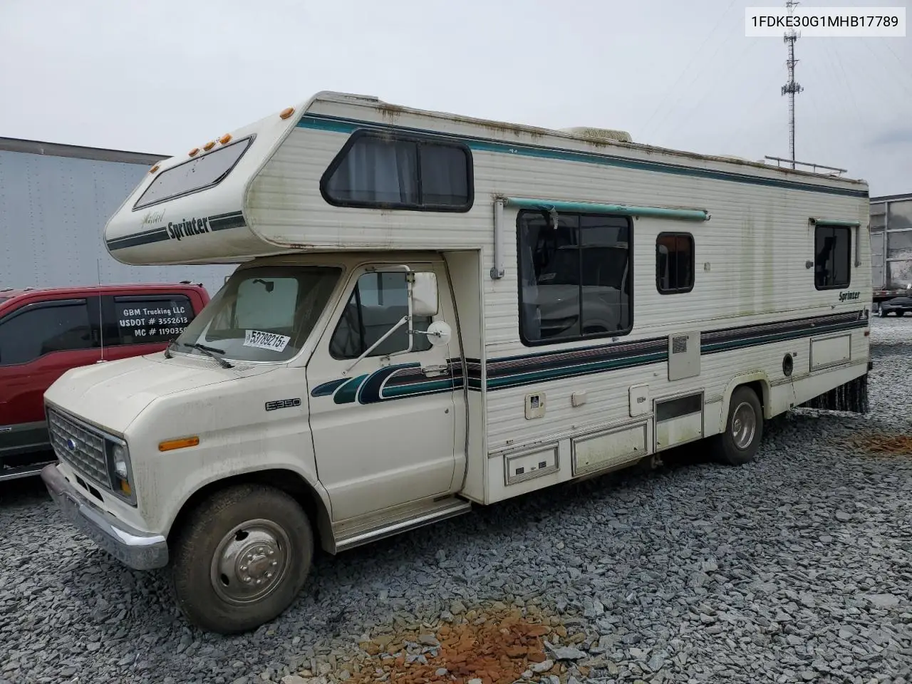 1991 Ford Econoline E350 Cutaway Van VIN: 1FDKE30G1MHB17789 Lot: 53789215