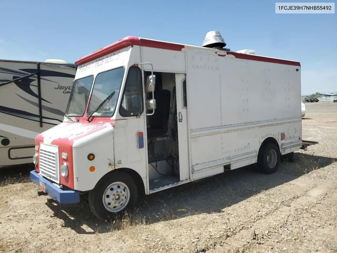 1992 Ford Econoline E350 Commercial Stripped Chassis VIN: 1FCJE39H7NHB55492 Lot: 62027265
