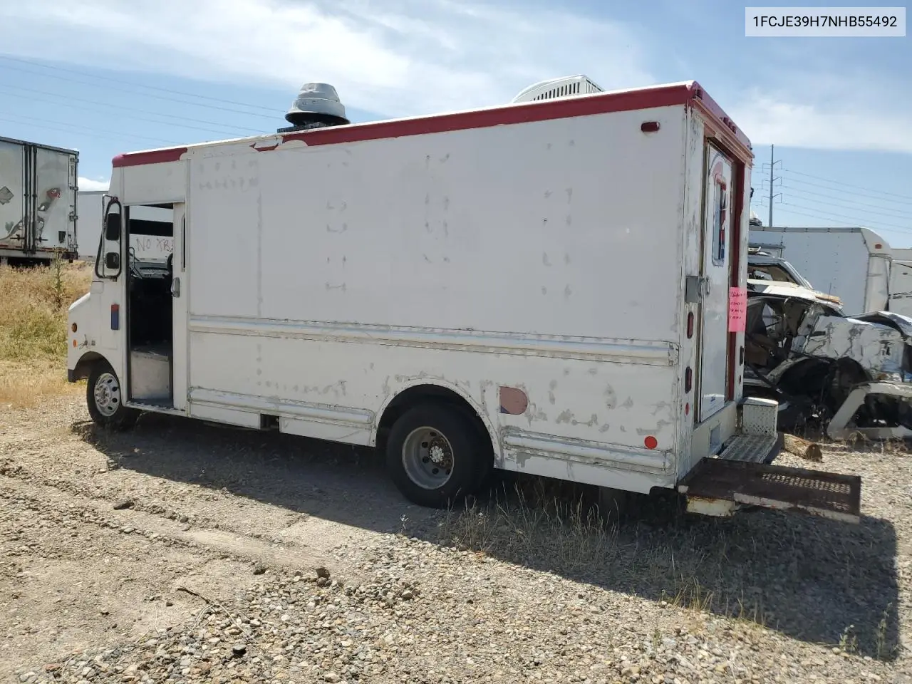 1992 Ford Econoline E350 Commercial Stripped Chassis VIN: 1FCJE39H7NHB55492 Lot: 62027265