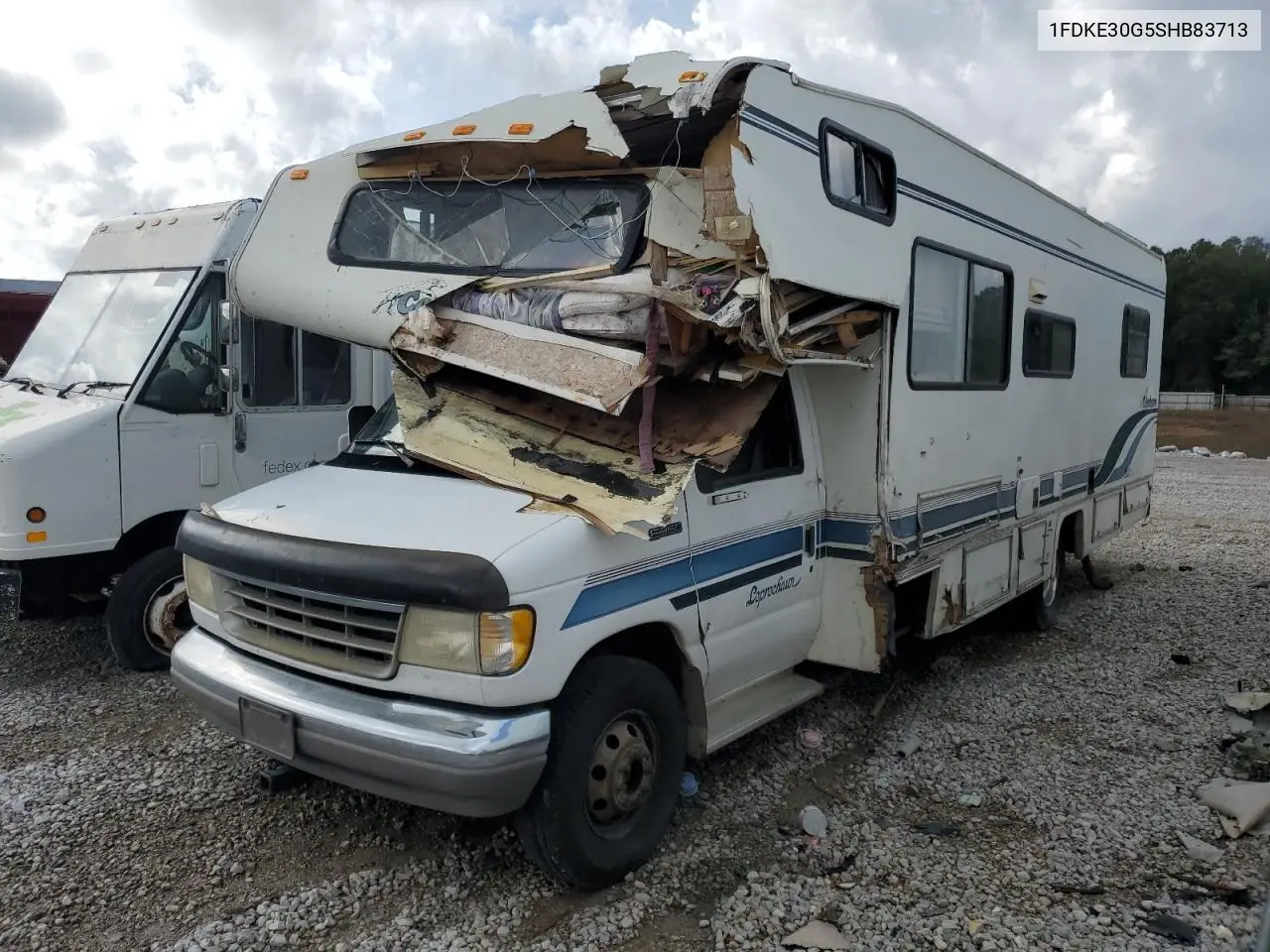 1995 Ford Econoline E350 Cutaway Van VIN: 1FDKE30G5SHB83713 Lot: 43788425