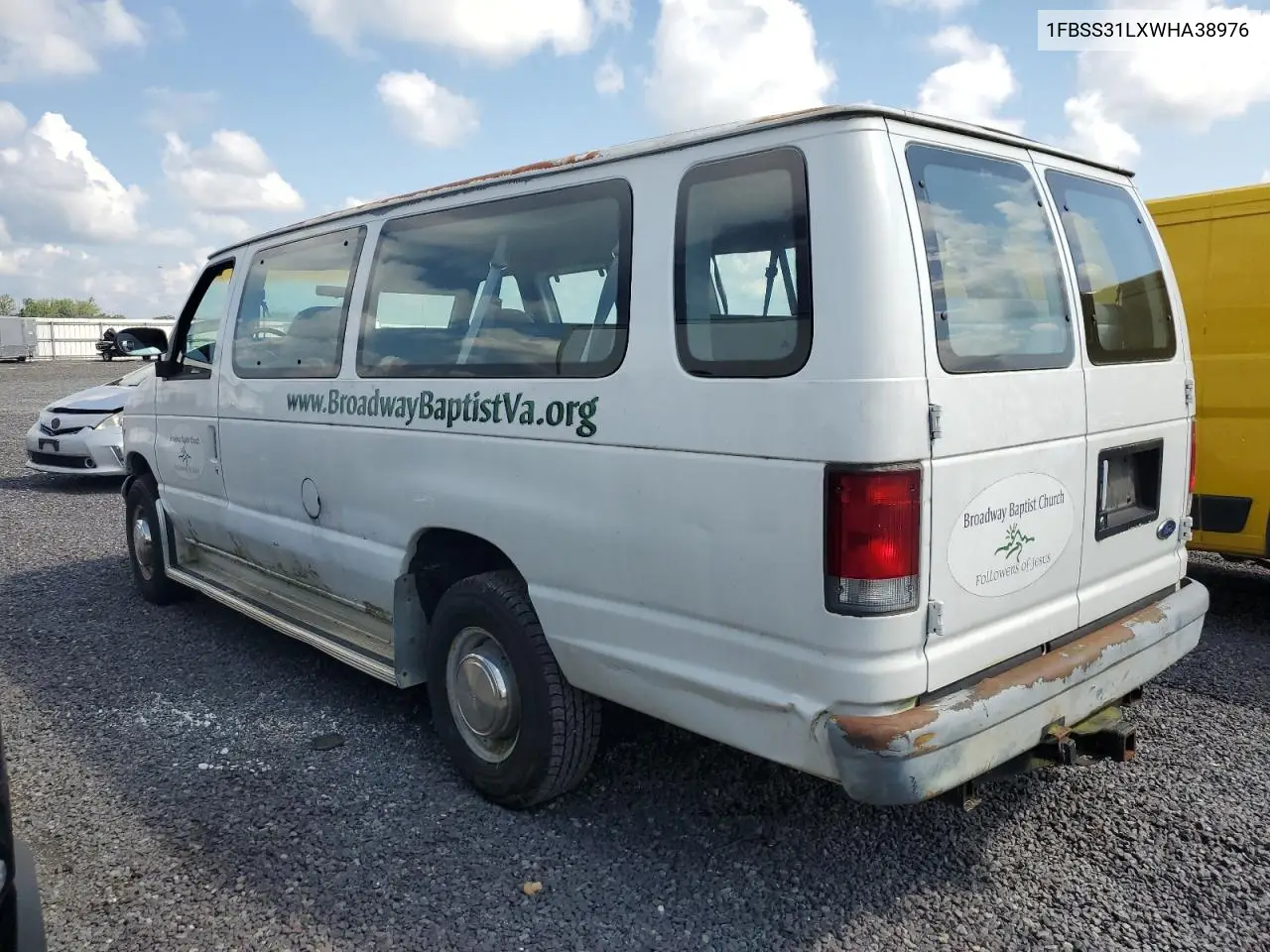 1998 Ford Econoline E350 Super Duty VIN: 1FBSS31LXWHA38976 Lot: 64163225