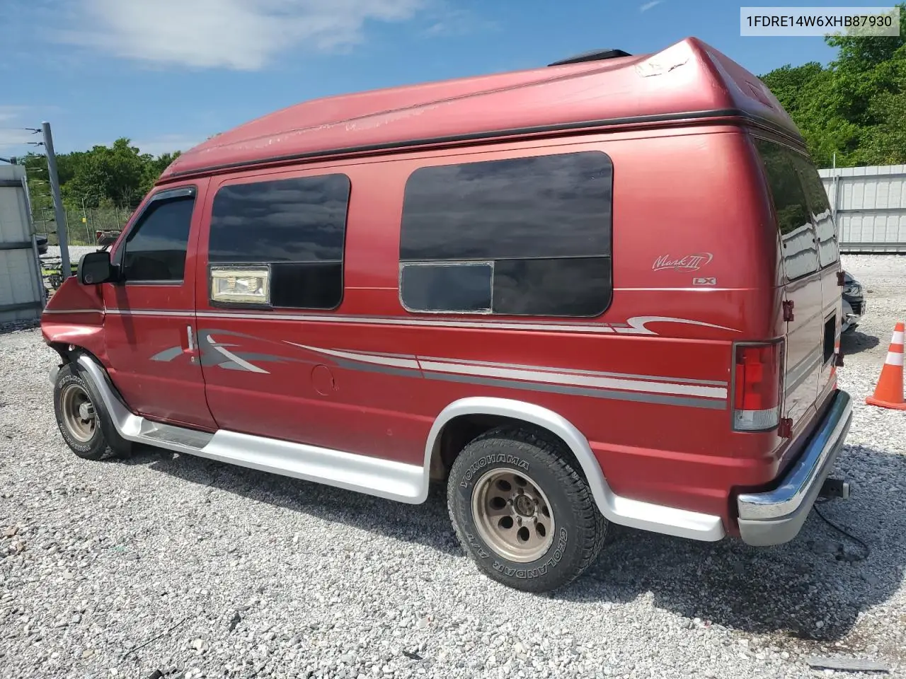 1999 Ford Econoline E150 Van VIN: 1FDRE14W6XHB87930 Lot: 56466655