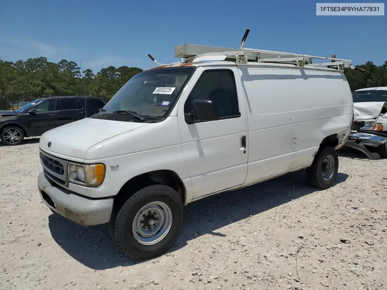 2000 Ford Econoline E350 Super Duty Van VIN: 1FTSE34F9YHA77831 Lot: 56850225