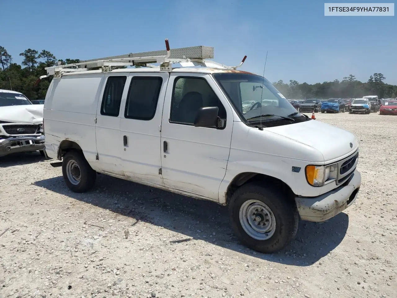 2000 Ford Econoline E350 Super Duty Van VIN: 1FTSE34F9YHA77831 Lot: 56850225