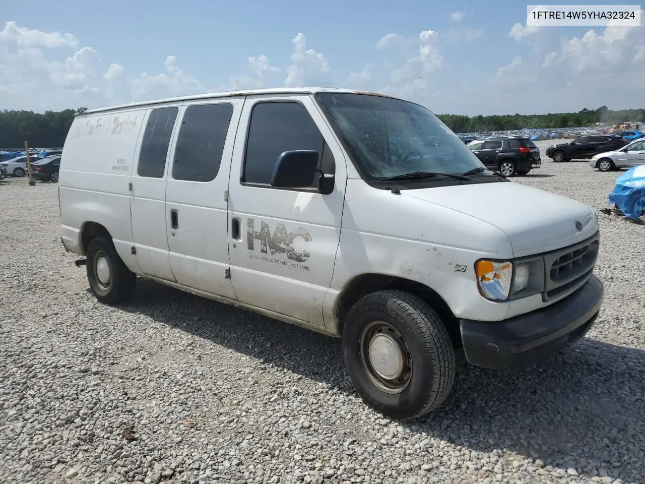 2000 Ford Econoline E150 Van VIN: 1FTRE14W5YHA32324 Lot: 62725315