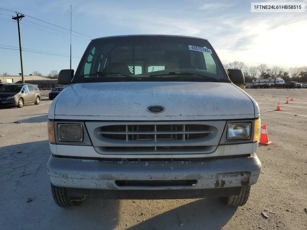 2001 Ford Econoline E250 Van VIN: 1FTNE24L61HB58515 Lot: 43575785