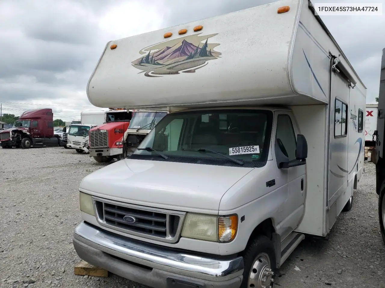 2003 Ford Econoline E450 Super Duty Cutaway Van VIN: 1FDXE45S73HA47724 Lot: 55815925