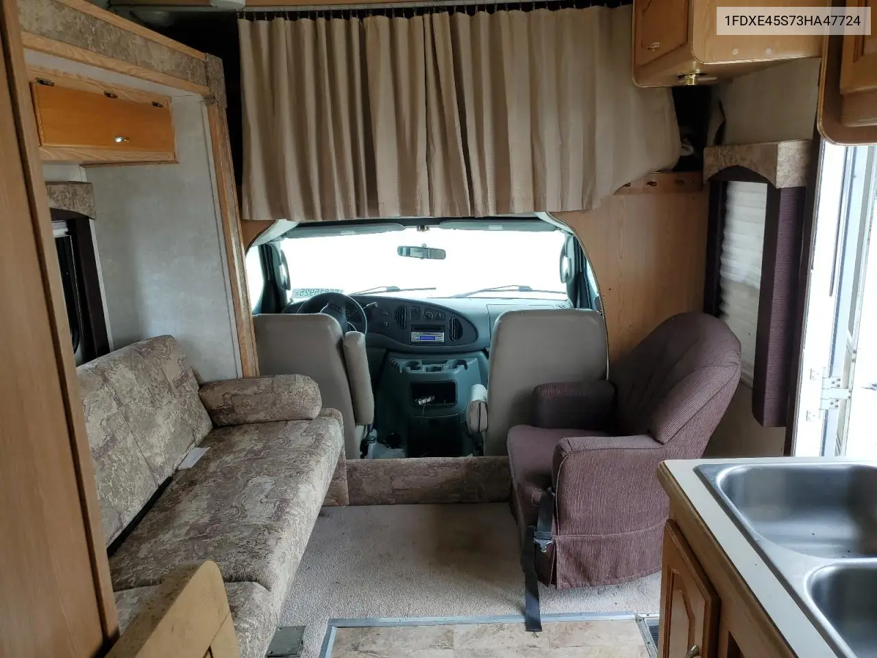 2003 Ford Econoline E450 Super Duty Cutaway Van VIN: 1FDXE45S73HA47724 Lot: 55815925